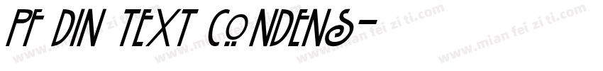 PF Din Text Condens字体转换